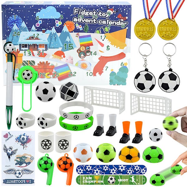 Fotboll Adventskalender 2023 – 24 fotbollspresenter för barn Fotboll Adventskalender 2023 – 24 fotbollspresenter för barn